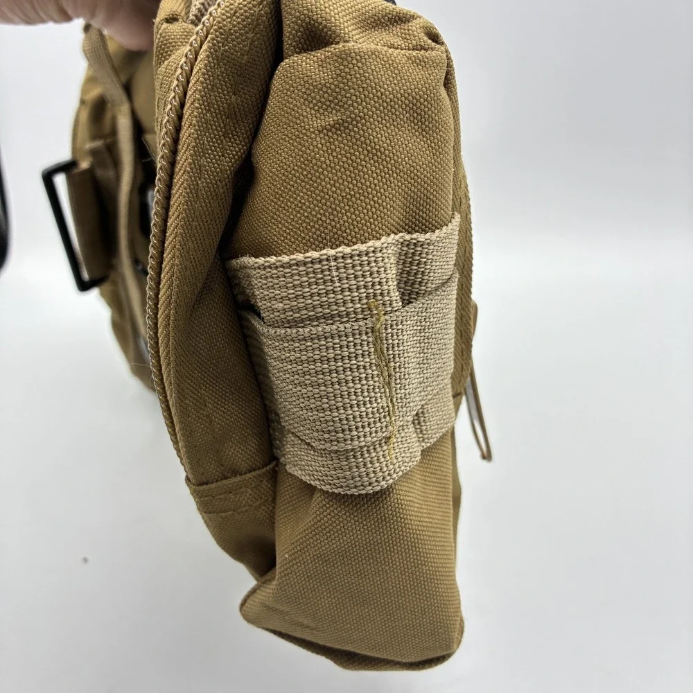 MOLLE Tactical Utility Pouch Gear Bag Tan Brown Paintball Airsoft Equipment